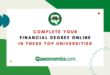Complete Your Financial Degree Online in These Top Universities